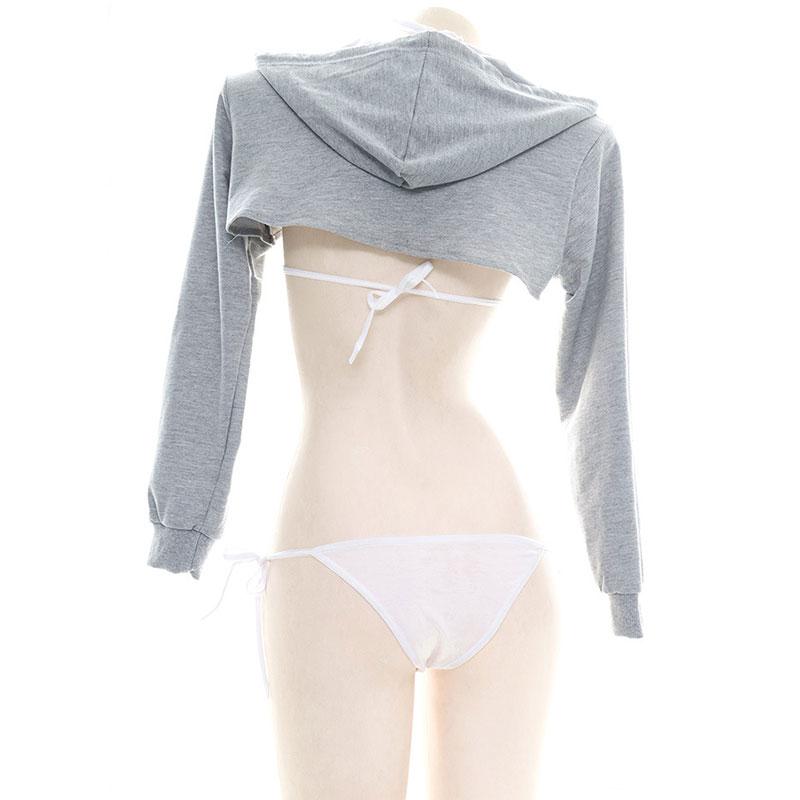Sexy Hooded Pullover Sweater Cosplay Costume