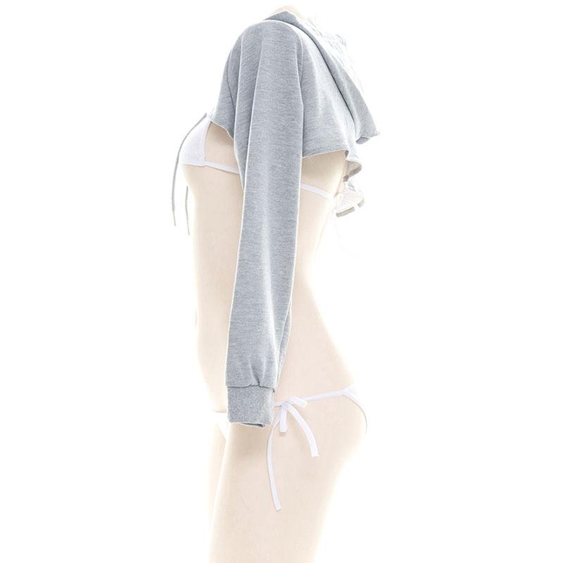 Sexy Hooded Pullover Sweater Cosplay Costume