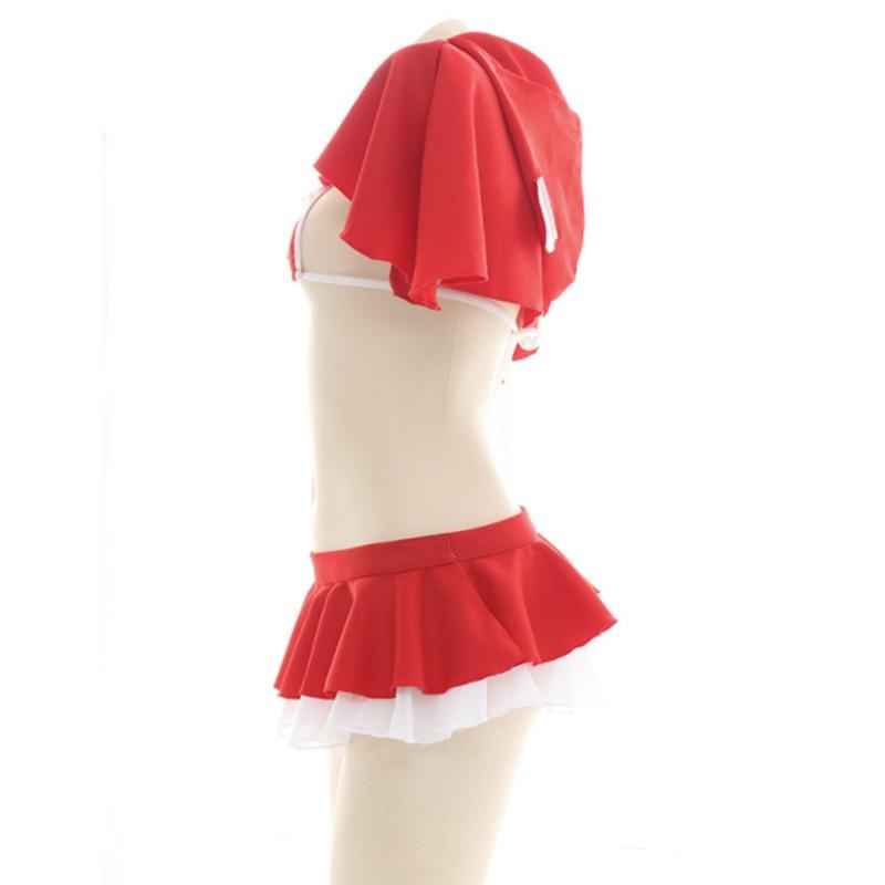 Sexy Suit Hoodie Cloak Christmas Cosplay Costume