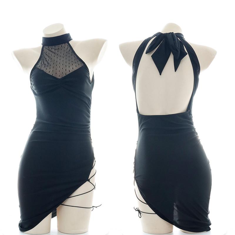 Sexy Translucent High Cut Dress Cosplay Costume