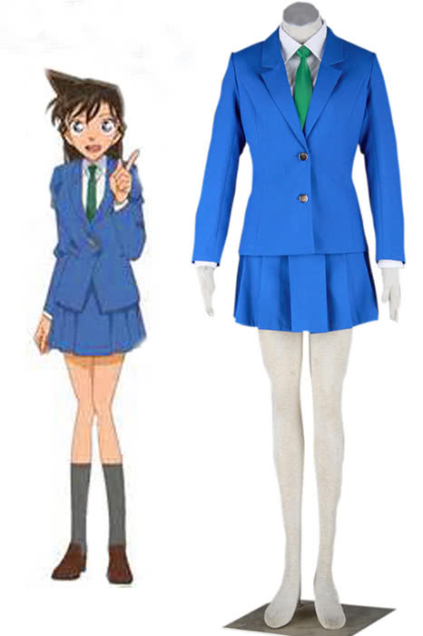 Case Closed Detective Conan Rachel Moore Ran Mori Girl's School Uniform Cosplay Costume