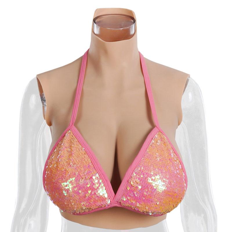 Silicone Breast Forms Fake Artificial  Boobs Chest Cosplay Prop 3 Color