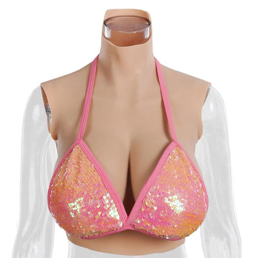 Silicone Breast Forms Fake Artificial  Boobs Chest Cosplay Prop 3 Color