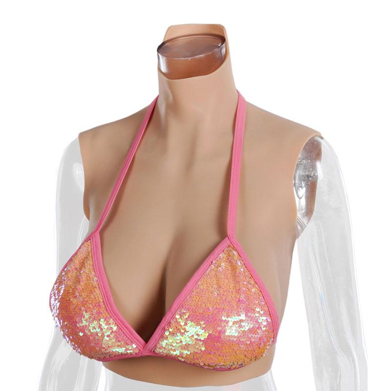 Silicone Breast Forms Fake Artificial Boobs Chest Cosplay Prop 3 Color