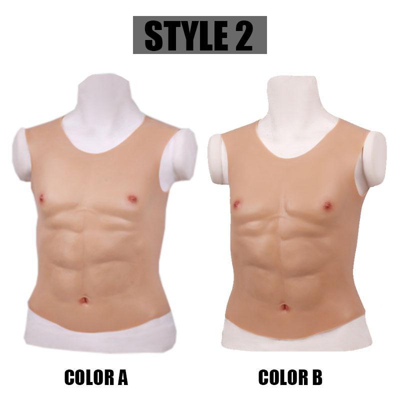 Silicone False Fake Muscle Muscle Chest Man Cosplay Prop