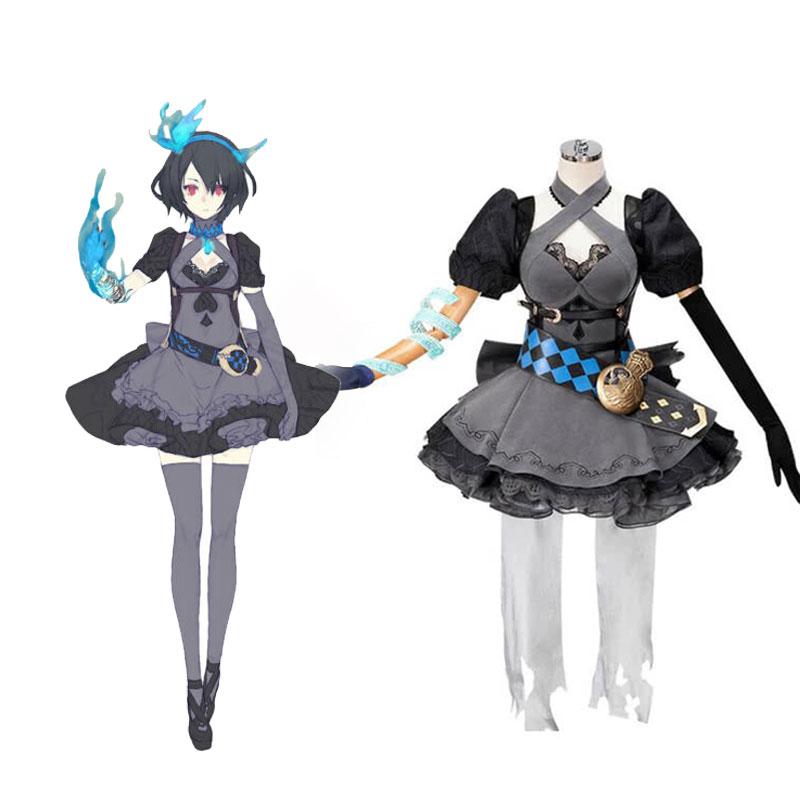 SINoALICE Alice Gray Dress Game Cosplay Costumes