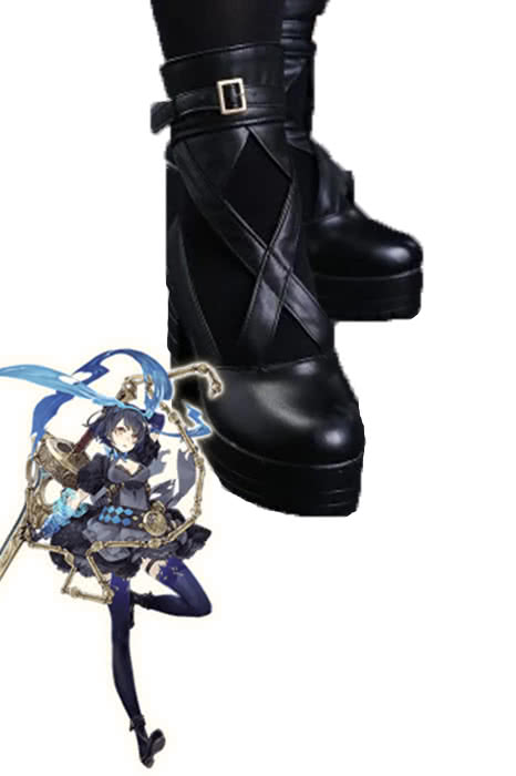 SINoALICE Alice Black Game Cosplay Woman Shoes