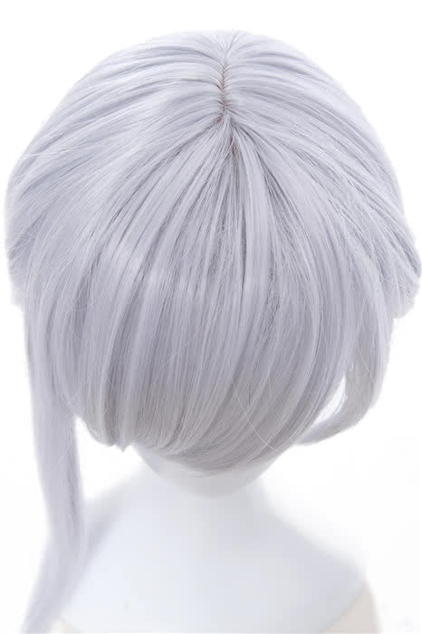 white cosplay wig
