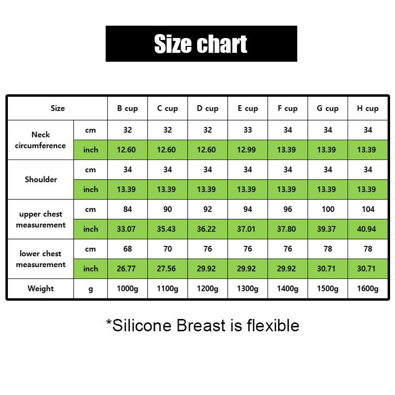 Silicone Breast Forms Fake Artificial  Boobs Cosplay Chest Prop