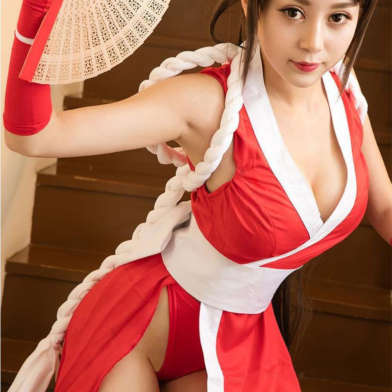 SNK PLAYMORE Mai Shiranui Sexy Lingerie Tight Uniform Cosplay Costume