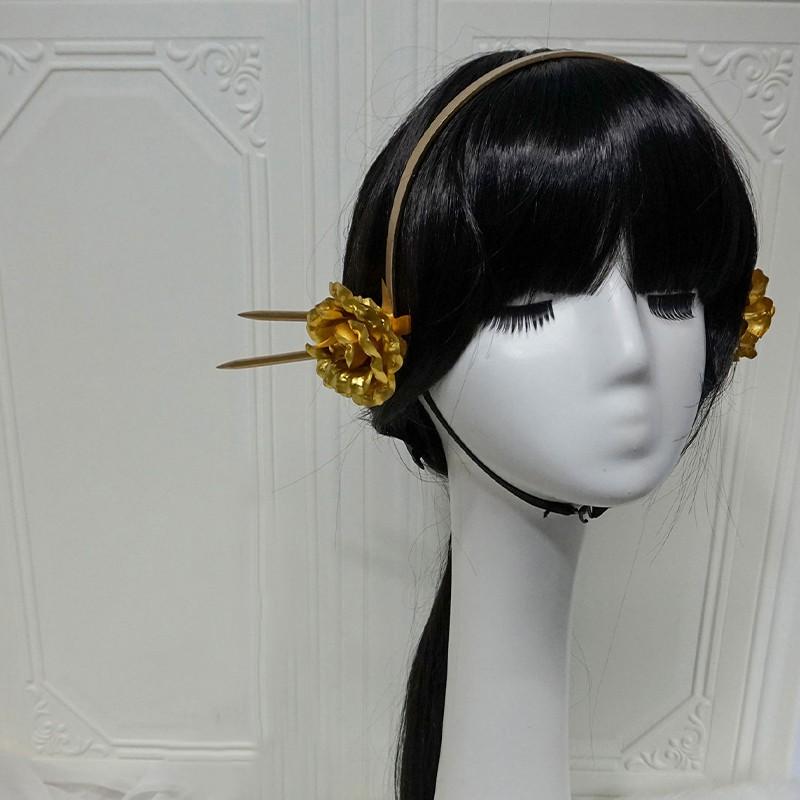 SPY×FAMILY Forger Yor Earrings And Headwear Cosplay Props