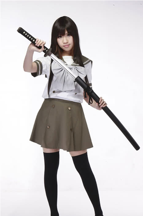 Shakugan No Shana Shana Misaki High School Girl's Summer School Sailor Uniform Cosplay Costume