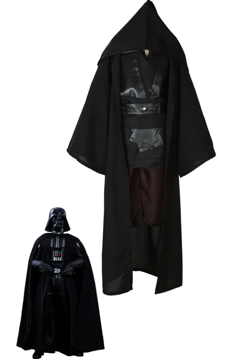 Star Wars Black Knight Darth Vader Suit Cosplay Costumes