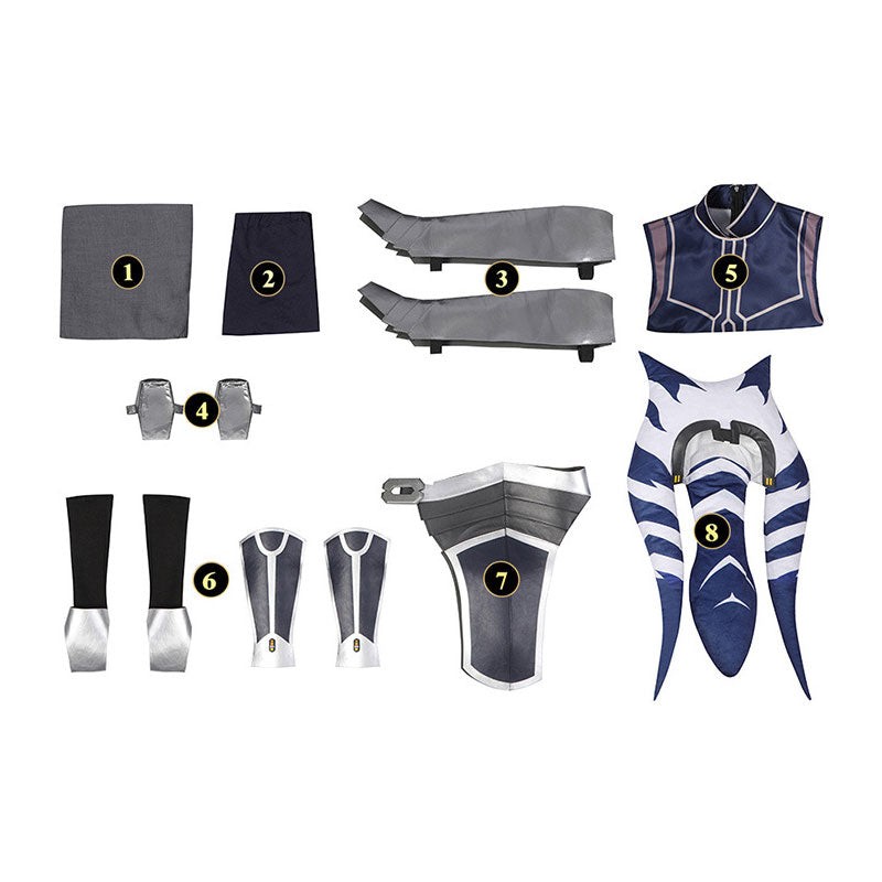 Star Wars The Clone Wars Ahsoka Cosplay Costume