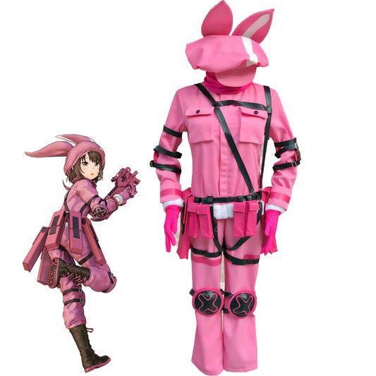 Sword Art Online Alternative Gun Gale Online Kohiruimaki Karen Cosplay Costume