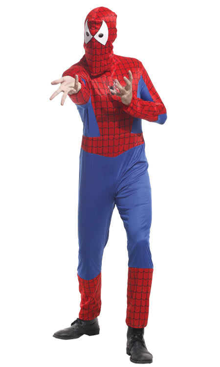 New Adult spiderman costume Halloween clothing with mask