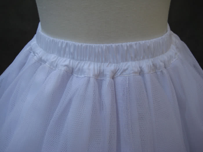 16inch Lolita white and black underskirt crinoline for dress prom girl petticoat