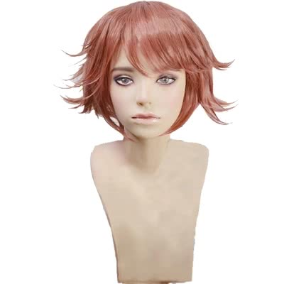 DDLC! Sayori Short Brown Synthetic Cosplay Wigs