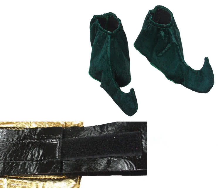 New Style of Red and Green Men Christmas Costume of Elf Suit
