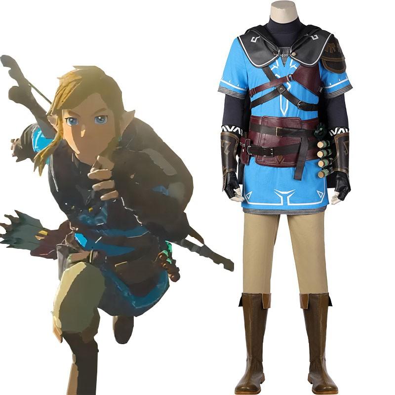 The Legend of Zelda2 Breath of the Wild Link Cosplay Costume