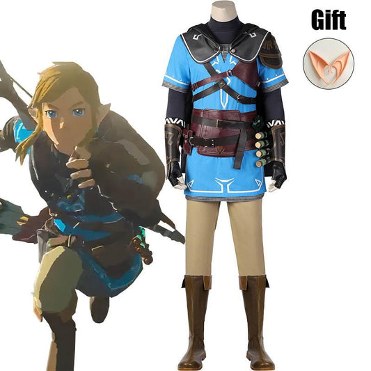 The Legend of Zelda2 Breath of the Wild Link Cosplay Costume