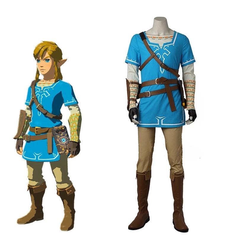 The Legend of Zelda Breath of the Wild Link Cosplay Costume