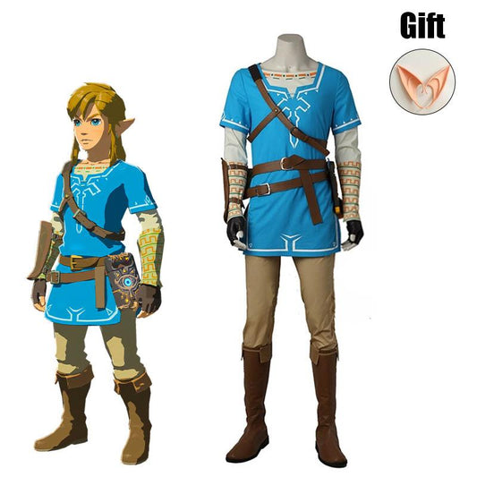 The Legend of Zelda Breath of the Wild Link Cosplay Costume