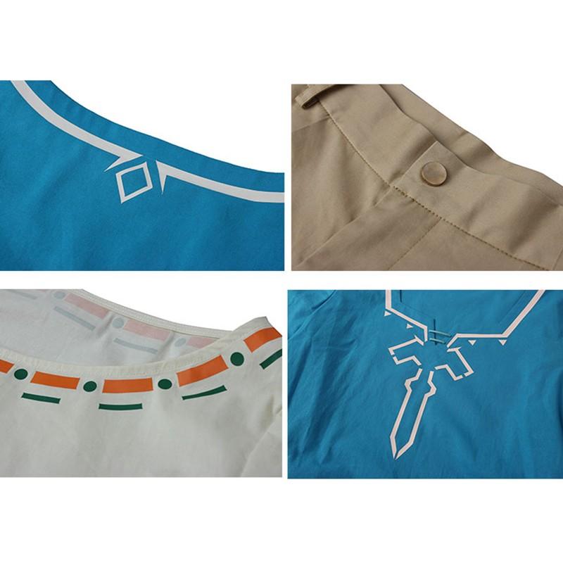 The Legend of Zelda Breath of the Wild Link Cosplay Costume