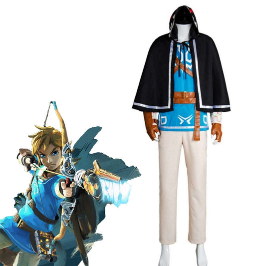 The Legend of Zelda Breath of the Wild Link  Cosplay Costume Full Sets