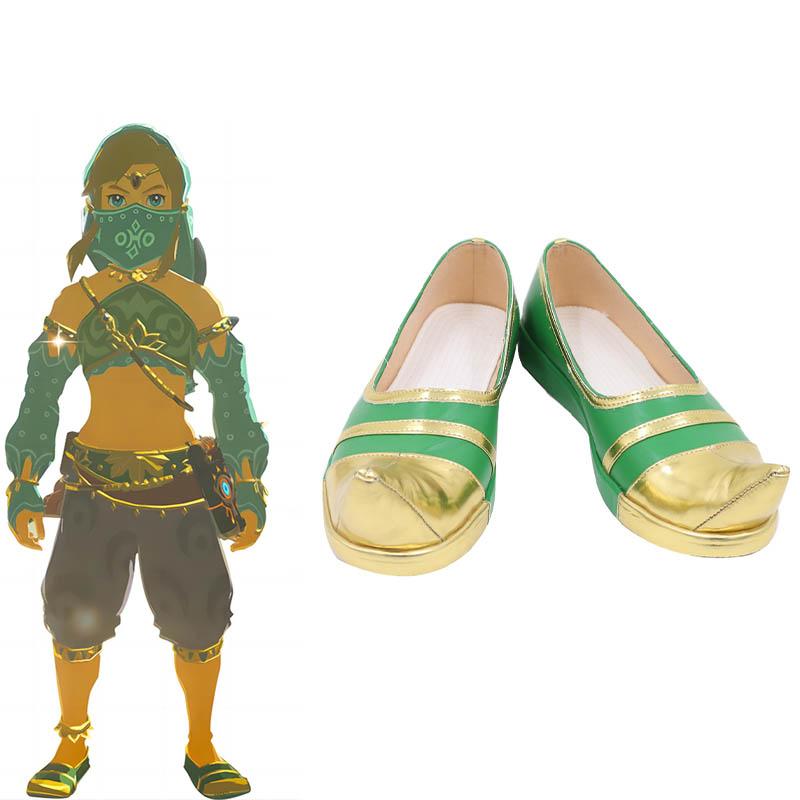 The Legend of Zelda Breath of the Wild Link Female Woman Cosplay Shoes