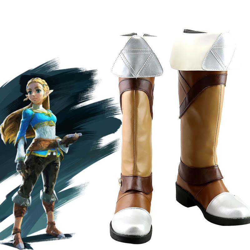 The Legend of Zelda Breath of the Wild Princess Zelda Cosplay Shoes