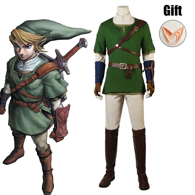 The Legend of Zelda Twilight Princes Link Cosplay Costume