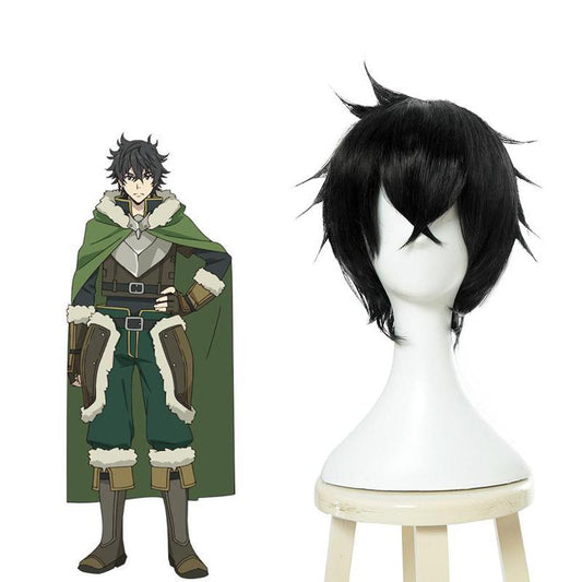 The Rising of the Shield Hero Naofumi Iwatani Black Short Cosplay Wigs
