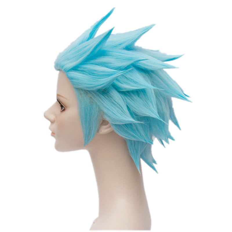 30cmThe Seven Deadly Ban Short Blue Synthetic Cosplay Wigs