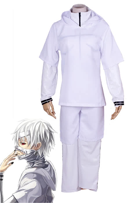 Tokyo Ghoul Kaneki Ken White Turnouts Cosplay Costumes