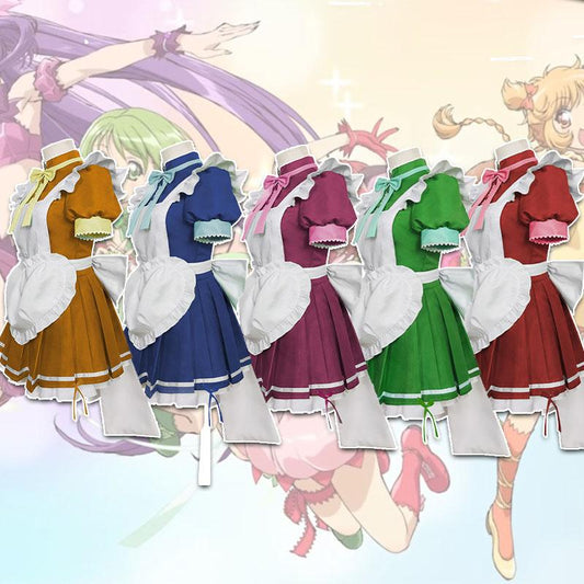 Tokyo Mew Mew Ichigo Momomiya / Zakuro Fujiwara / Mint Aizawa / Lettuce Midorikawa / Pudding Fong Maid Cosplay Costume