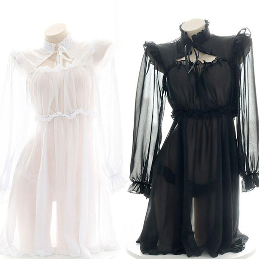Translucent Chiffon Pajama 2 Color Cosplay Costume