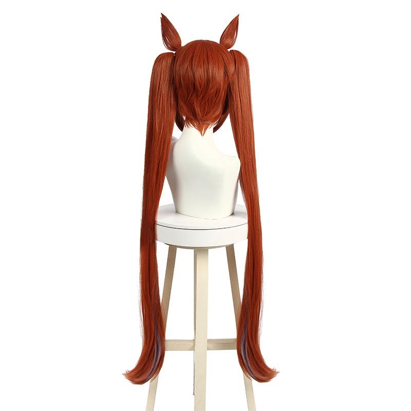 Uma Musume Pretty Derby Daiwa Scarlet Yellow Brown Long Cosplay Wigs