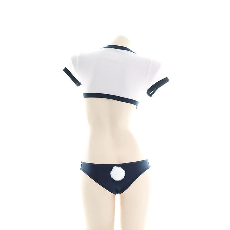 Uniform Underwear Love Hollow Cosplay Costume With Bunny Tail