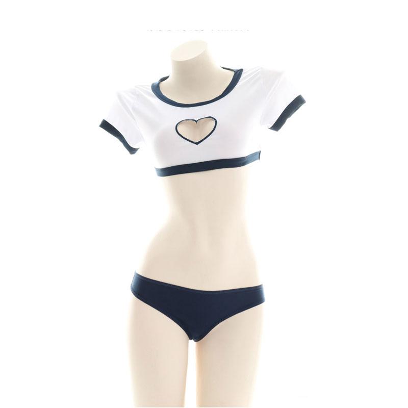 Uniform Underwear Love Hollow Cosplay Costume With Bunny Tail