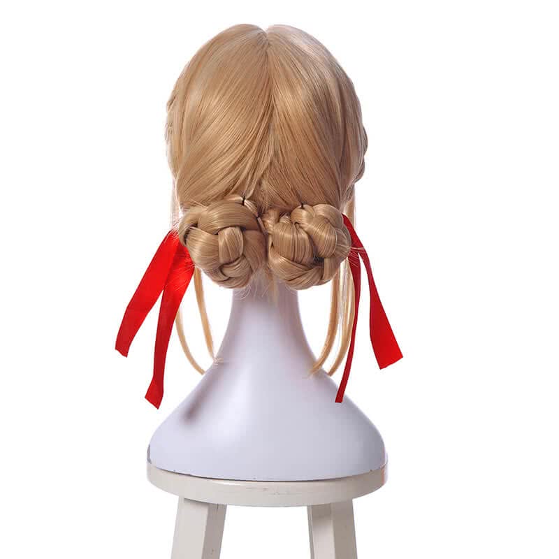 Anime Violet Evergarden Violet Evergarden Synthetic Short Blonde Cosplay Wigs