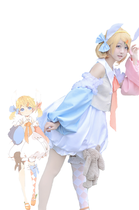 Vocaloid Kagamine Rin & Len Lost Forest and Rabbit Cosplay Costumes