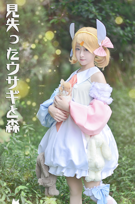 Vocaloid Kagamine Rin & Len Lost Forest and Rabbit Cosplay Costumes