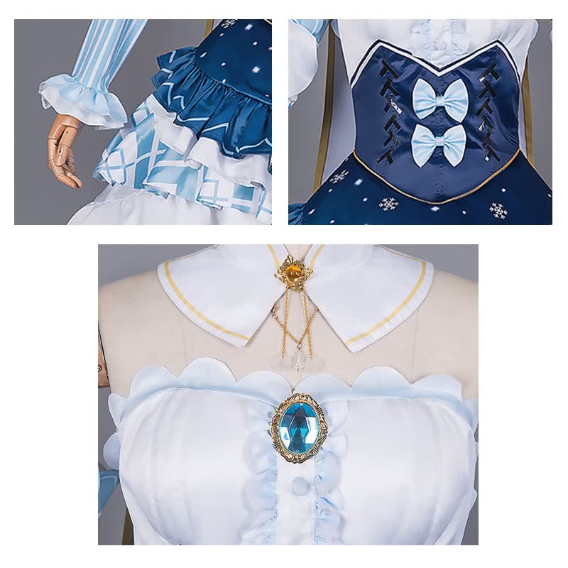 Vocaloid 2019 Hatsune Miku Star and Snow Princess Cosplay Costumes