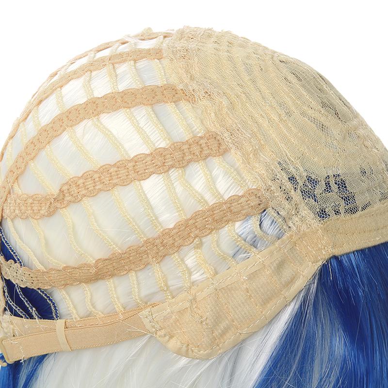 Vocaloid Hatsune Miku Snow 2018 White Blue Mixed Color Cosplay Wigs