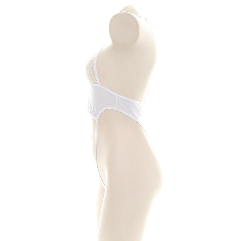 White Sexy Lace Bodysuit Underwear Cosplay Costume