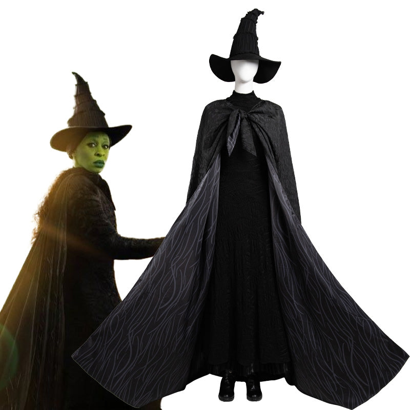 Wicked Elphaba Witch Cosplay Costume Halloween Costume