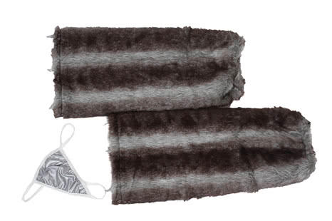 Furry animal timber wolf halloween costumes Gray cool complete set