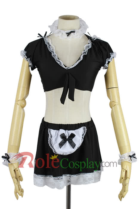 Sexy maid pajamas costumes cute black outfit