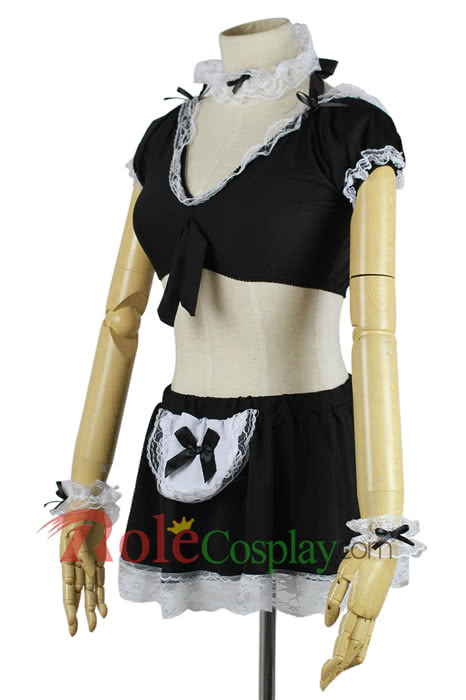 Sexy maid pajamas costumes cute black outfit